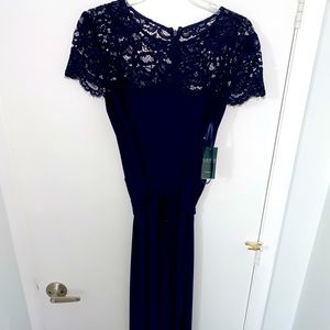 Ralph Lauren Navy Lace Jumpsuit